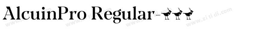 AlcuinPro Regular字体转换